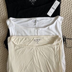 J.Crew Tops - Black, White and Cream (Qty. 3 TOPS total)